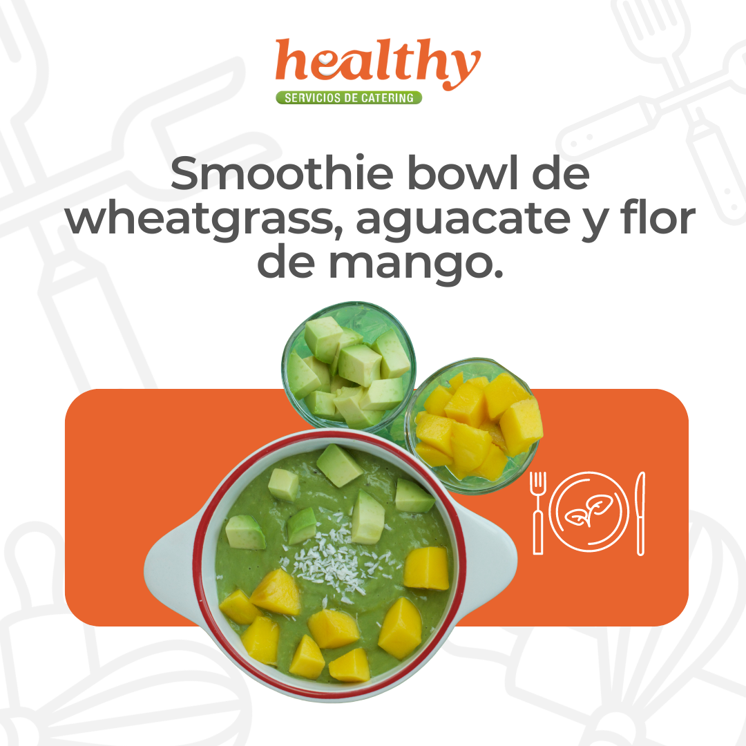 Smoothie-bowl-de-wheatgrass-aguacate-y-flor-de-mango